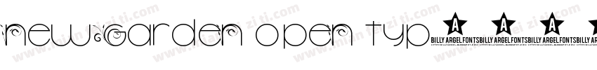 New garden open typ字体转换